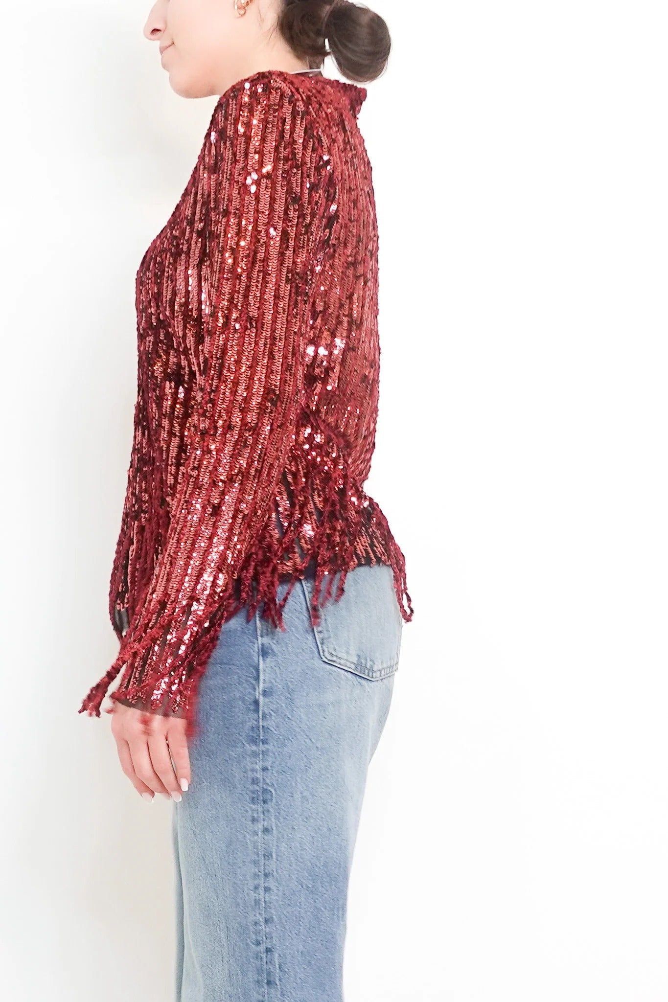 Red Sequin Top