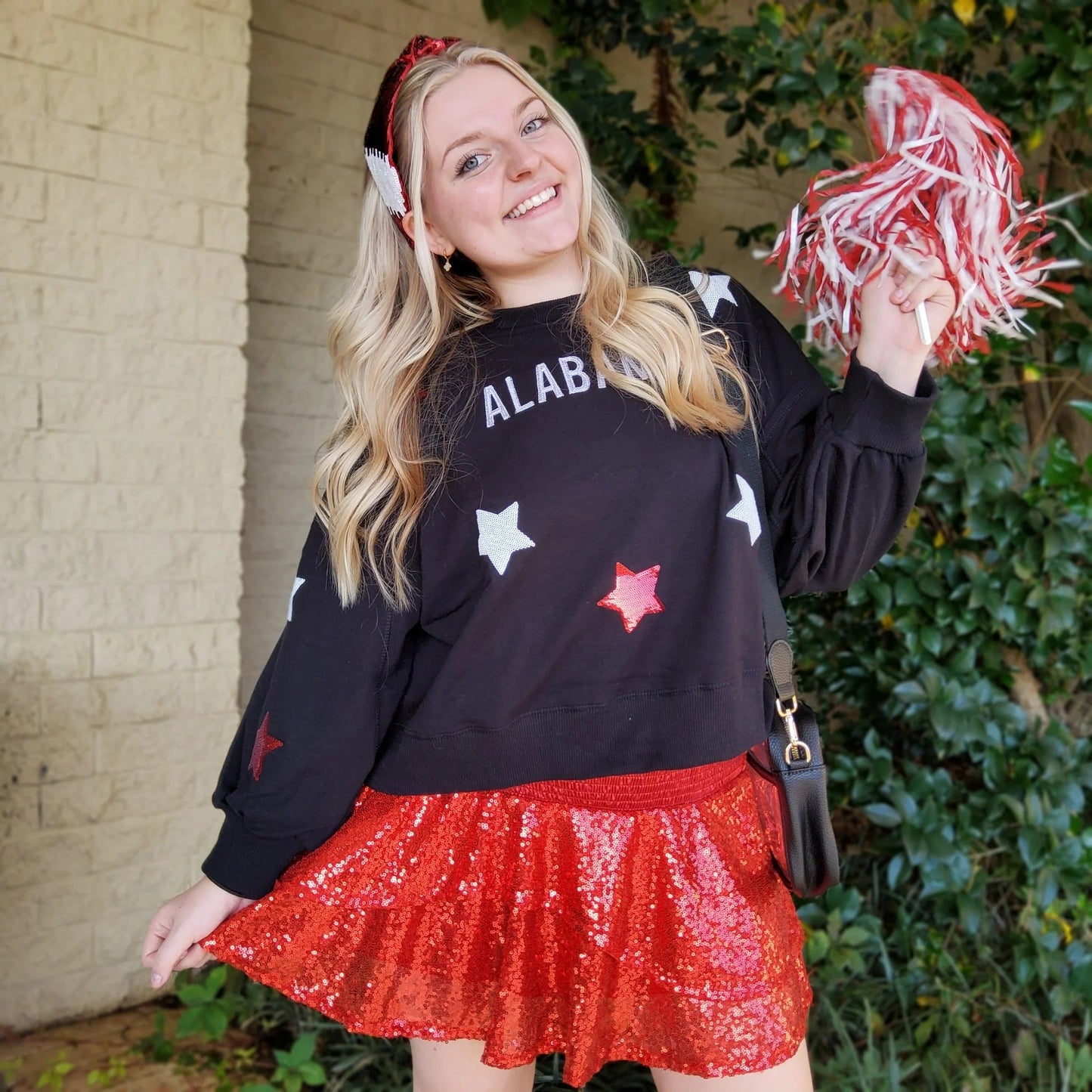SPARKLE SKIRT - RED